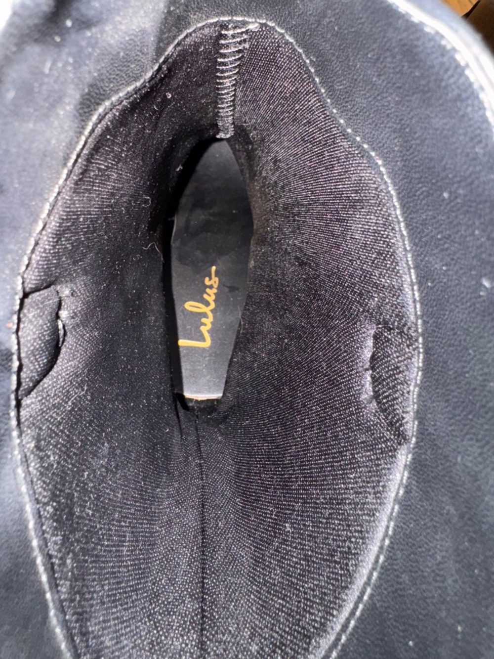 Lulu's Black Fringe Western Boots, Size 7.5 - Picture 8 of 9